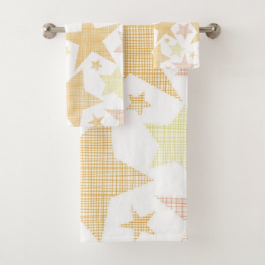 Stars patroon bad handdoek (Insitu)