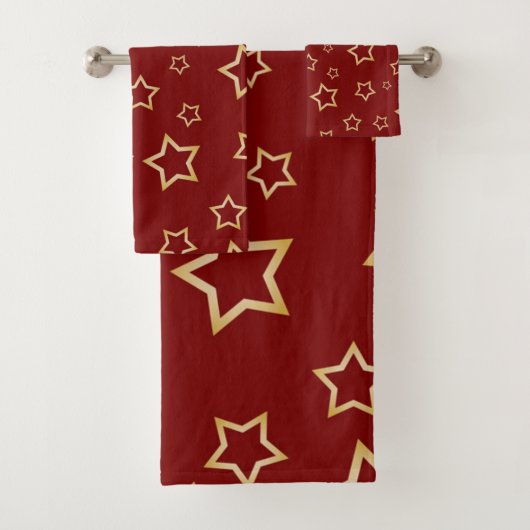 Stars patroon bad handdoek (Insitu)