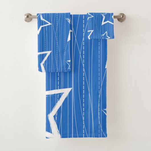 Stars patroon bad handdoek (Insitu)