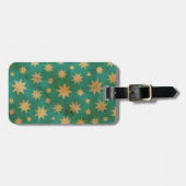 Stars patroon bagagelabel (Voorkant horizontaal)