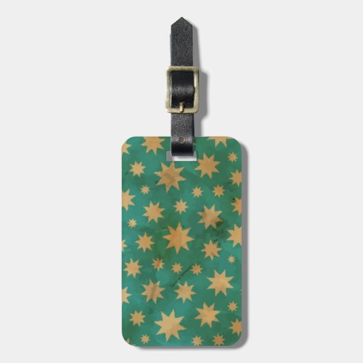 Stars patroon bagagelabel (Voorkant verticaal)