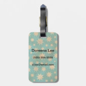 Stars patroon bagagelabel (Achterkant verticaal)