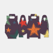 Stars patroon bedankdoosjes (Uitgevouwen)