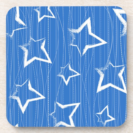 Stars patroon bier onderzetter (Voorkant)