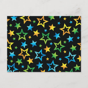 Stars patroon briefkaart