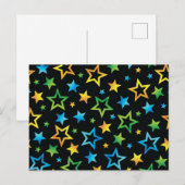 Stars patroon briefkaart (Voorkant / Achterkant)