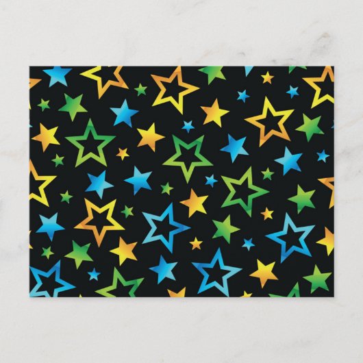 Stars patroon briefkaart (Voorkant)