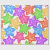 Stars patroon cadeaupapier (Vlak)