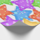 Stars patroon cadeaupapier (Hoek)