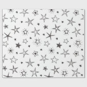 Stars patroon cadeaupapier (Vlak)