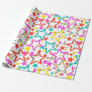 Stars patroon cadeaupapier