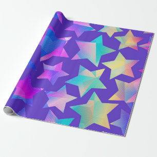 Stars patroon cadeaupapier