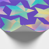 Stars patroon cadeaupapier (Hoek)