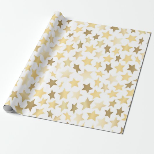 Stars patroon cadeaupapier (Uitgerold)
