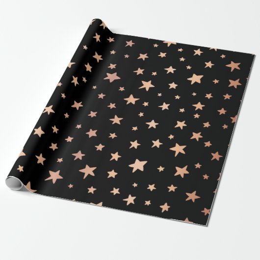 Stars patroon cadeaupapier (Uitgerold)