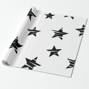 Stars patroon cadeaupapier