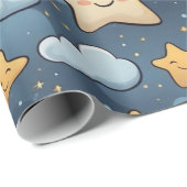 Stars patroon cadeaupapier (Rol Hoek)