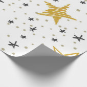Stars patroon cadeaupapier (Hoek)
