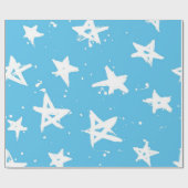 Stars patroon cadeaupapier (Vlak)