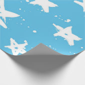 Stars patroon cadeaupapier (Hoek)