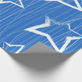 Stars patroon cadeaupapier (Hoek)