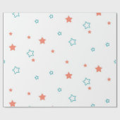 Stars patroon cadeaupapier (Vlak)