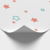 Stars patroon cadeaupapier (Hoek)