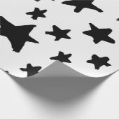 Stars patroon cadeaupapier (Hoek)