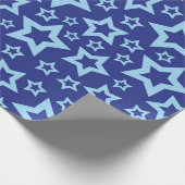 Stars patroon cadeaupapier (Hoek)