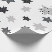 Stars patroon cadeaupapier (Hoek)