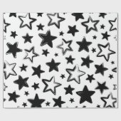 Stars patroon cadeaupapier (Vlak)