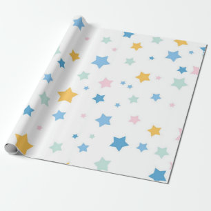 Stars patroon cadeaupapier