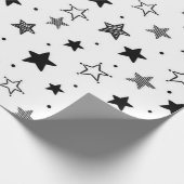 Stars patroon cadeaupapier (Hoek)