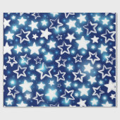Stars patroon cadeaupapier (Vlak)