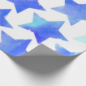Stars patroon cadeaupapier (Hoek)