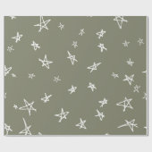Stars patroon cadeaupapier (Vlak)
