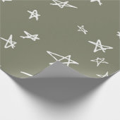 Stars patroon cadeaupapier (Hoek)