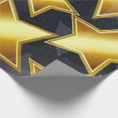 Stars patroon cadeaupapier (Hoek)