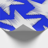Stars patroon cadeaupapier (Hoek)