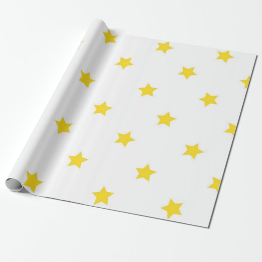 Stars patroon cadeaupapier (Uitgerold)