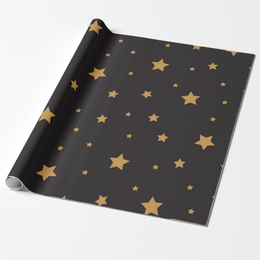 Stars patroon cadeaupapier (Uitgerold)