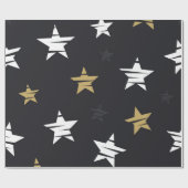 Stars patroon cadeaupapier (Vlak)
