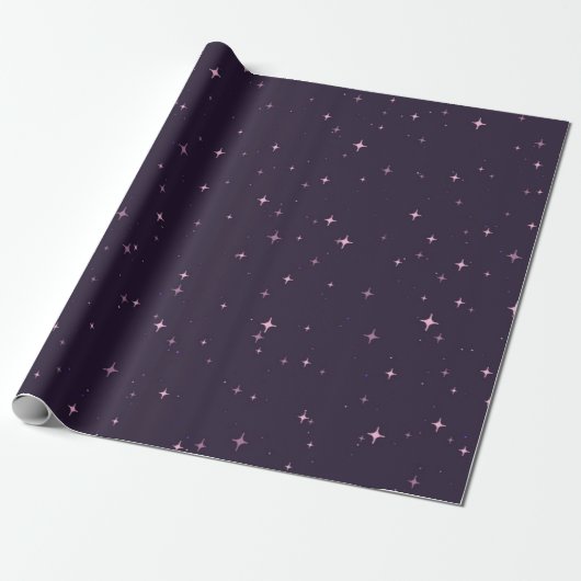 Stars patroon cadeaupapier (Uitgerold)