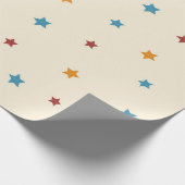 Stars patroon cadeaupapier (Hoek)