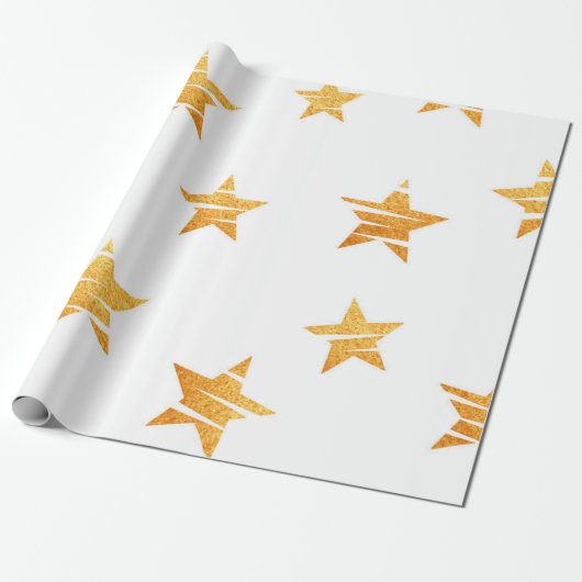 Stars patroon cadeaupapier (Uitgerold)