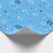 Stars patroon cadeaupapier (Hoek)