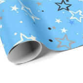 Stars patroon cadeaupapier (Rol Hoek)