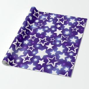 Stars patroon cadeaupapier