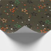 Stars patroon cadeaupapier (Hoek)