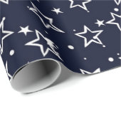Stars patroon cadeaupapier (Rol Hoek)